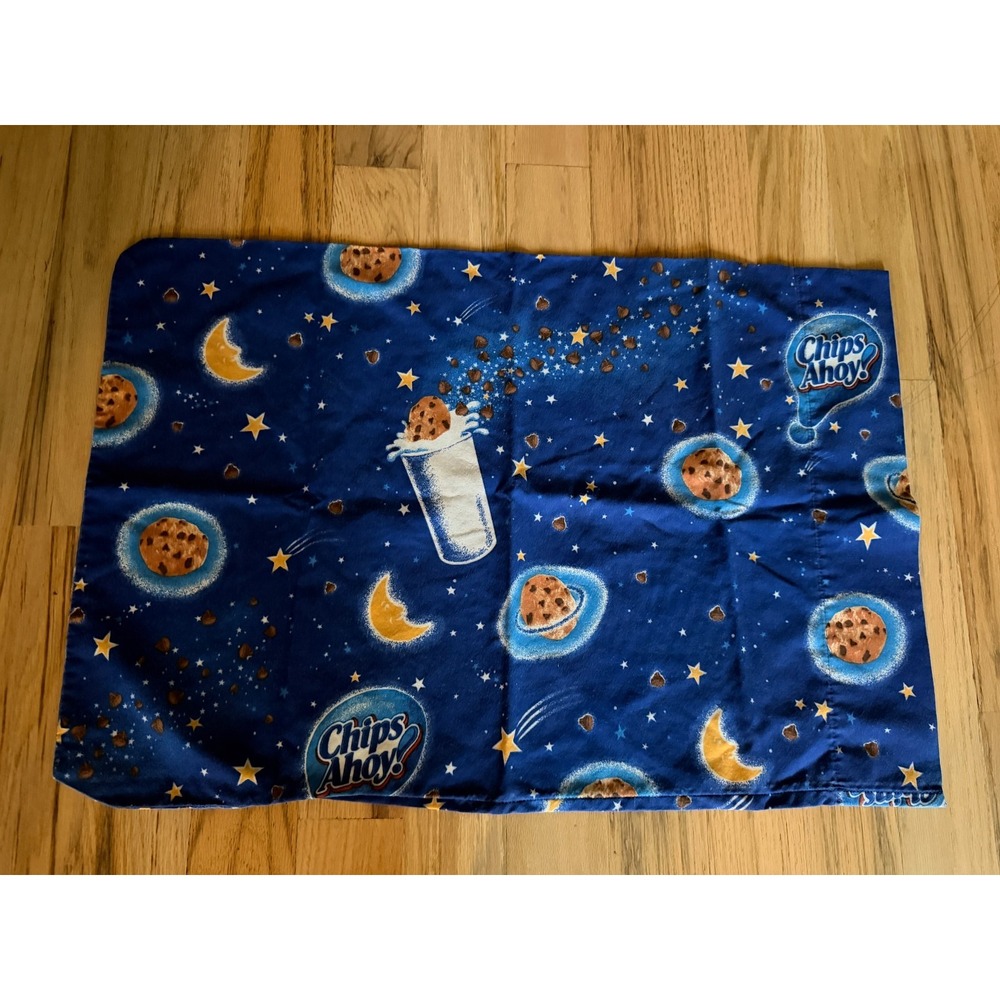 Vintage Springs Chips Ahoy Celestial Pillowcase Outer Space Stars Cookies